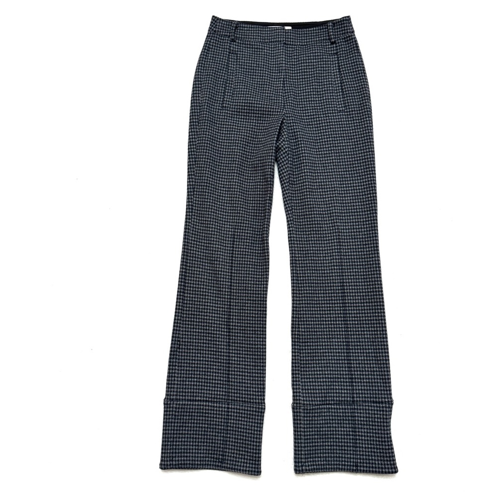 Tibi sz 2 Flannel Cotton Blend Pants High Waist Check